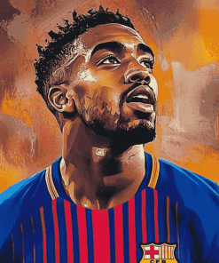 Malcom FC Barcelona Star Diamond Painting