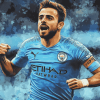 Man City Bernardo Silva Diamond Painting