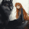 Manga Anime Spice And Wolf Diamond Painting