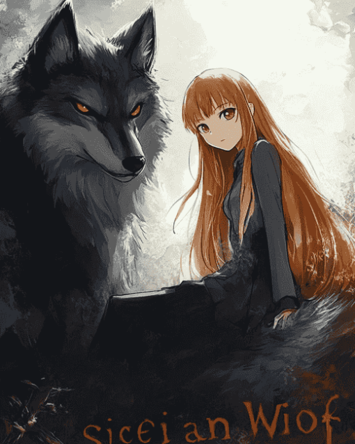 Manga Anime Spice And Wolf Diamond Painting