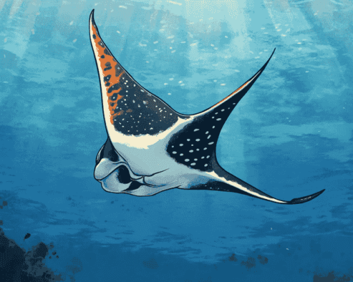 Manta Ray Ocean Beauty Diamond Painting