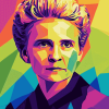 Marie Curie Pop Art Diamond Painting