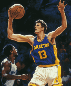 Mark Eaton Famous Basketball Player Diamond Painting