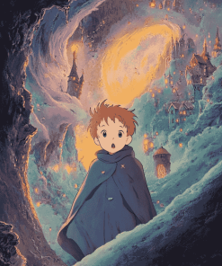 Markl Howls Castle Anime Diamond Painting