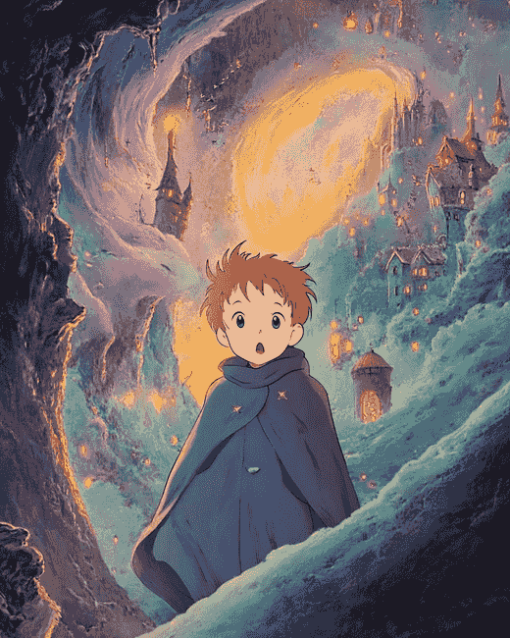 Markl Howls Castle Anime Diamond Painting