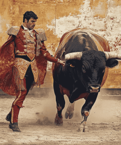 Matador Bullfight Enthralling Scene Diamond Painting