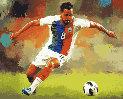 Mauricio Isla Soccer Star Diamond Painting