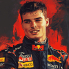 Max Verstappen Racing Legend Diamond Painting