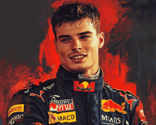 Max Verstappen Racing Legend Diamond Painting