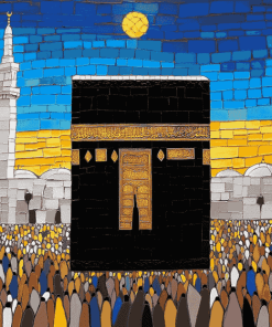 Mecca Black Kaaba Diamond Painting