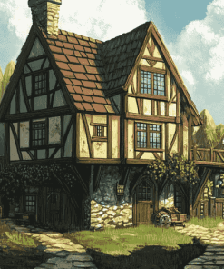 Medieval Inn Adventure Diamond Painting