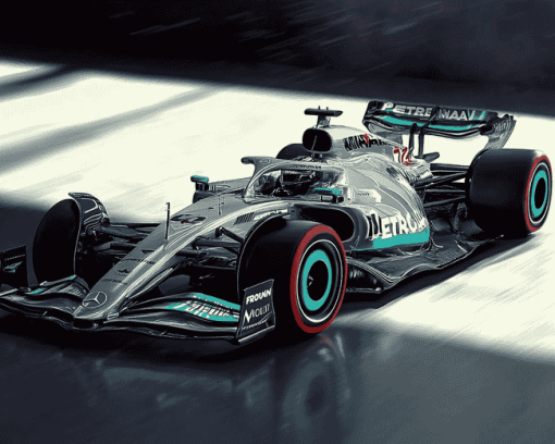 Mercedes F1 Car Racing Diamond Painting