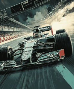 Mercedes F1 Racing Engines Diamond Painting