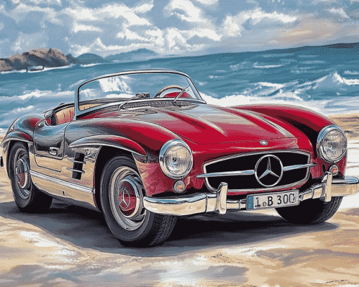 Mercedes SL 300 Classic Diamond Painting