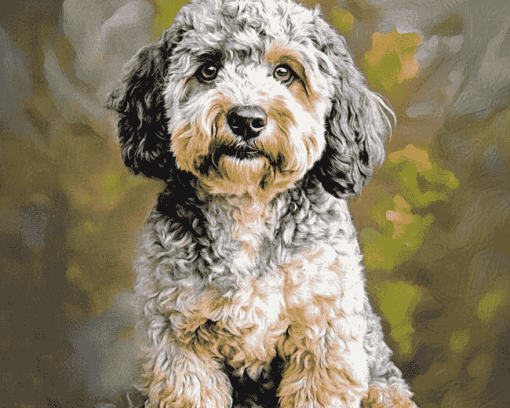 Merle Labradoodle Puppies Diamond Painting