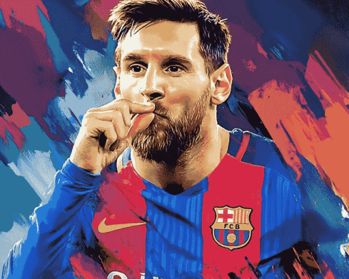 Messi Barcelona Sports Legend Diamond Painting