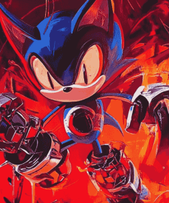 Metal Sonic Animation Diamond Painting