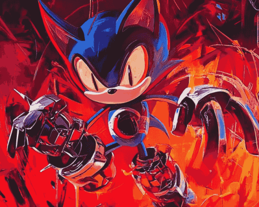 Metal Sonic Animation Diamond Painting