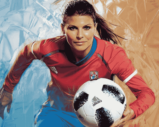 Mia Hamm Soccer Legend Diamond Painting