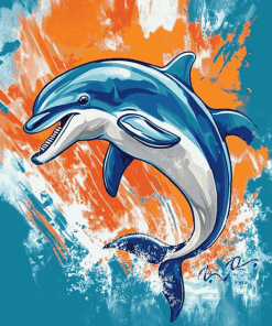 Miami Dolphins Sports Theme Diamond Painting