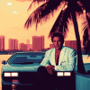 Miami Vice Movie Scene Diamond Painting