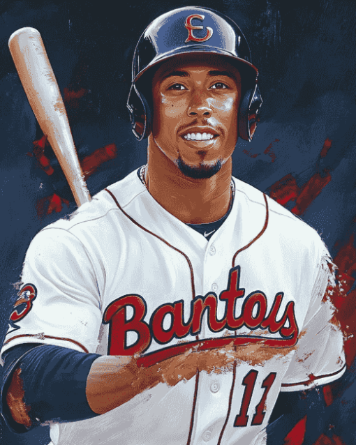 Michael Brantley Baseball Legend Diamond Painting