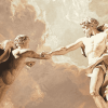 Michelangelo Touch Of God Vintage Diamond Painting