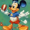 Mickey and Donald Football Fun Diamond Painting