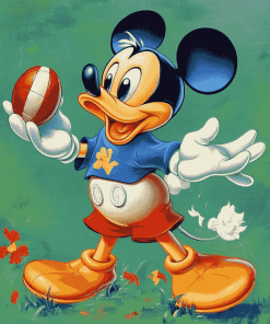 Mickey and Donald Football Fun Diamond Painting