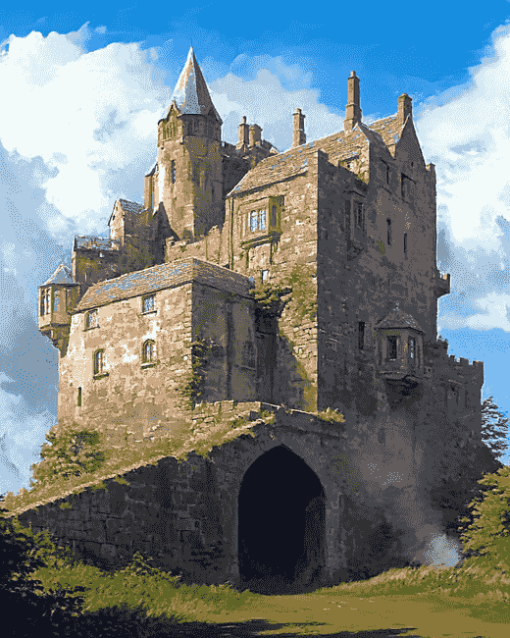 Midhope Castle Diamond Painting