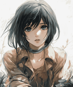 Mikasa Ackerman Anime Diamond Painting