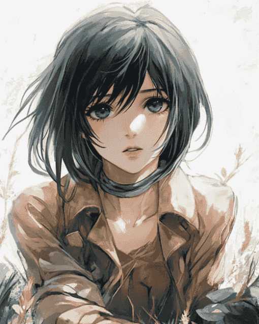 Mikasa Ackerman Anime Diamond Painting