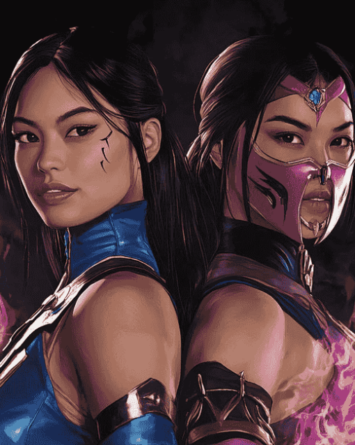 Mileena And Kitana Fighters Diamond Painting