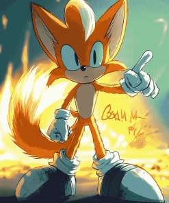 Miles Tails Prower Cartoon Diamond Painting