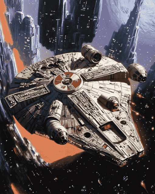 Millennium Falcon Starship Diamond Painting