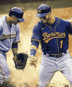 Milwaukee Brewers Baseballers Diamond Painting