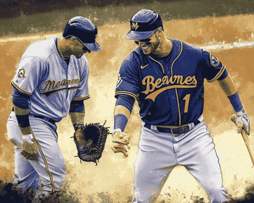 Milwaukee Brewers Baseballers Diamond Painting