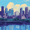 Minneapolis Cityscape Diamond Painting