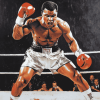 Mohammed Ali Boxing Legend Diamond Painting