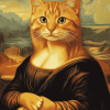 Mona Lisa Cat Diamond Painting