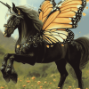 Monarch Fantasy Horse Diamond Painting