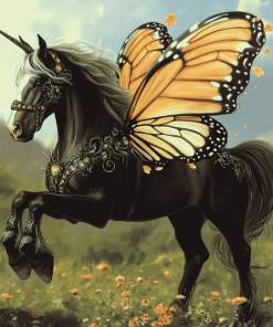 Monarch Fantasy Horse Diamond Painting