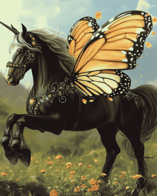 Monarch Fantasy Horse Diamond Painting