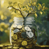 Money Tree Plant Diamond Painting