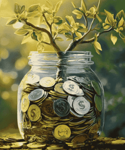 Money Tree Plant Diamond Painting