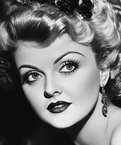 Monochrome Angela Lansbury Diamond Painting