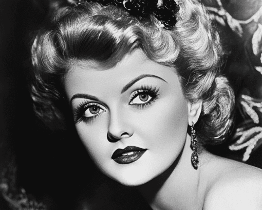 Monochrome Angela Lansbury Diamond Painting