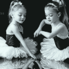 Monochrome Ballerina Kids Diamond Painting