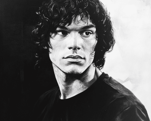 Monochrome Black and White Richard Ramirez Diamond Painting