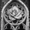 Monochrome Cathedral Beauty Diamond Painting